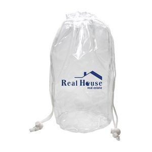 Large Clear Drawstring Bag