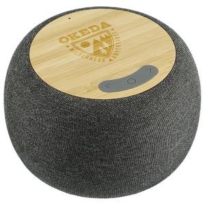 Garm Fabric & Bamboo Speaker with Wireless Chargin