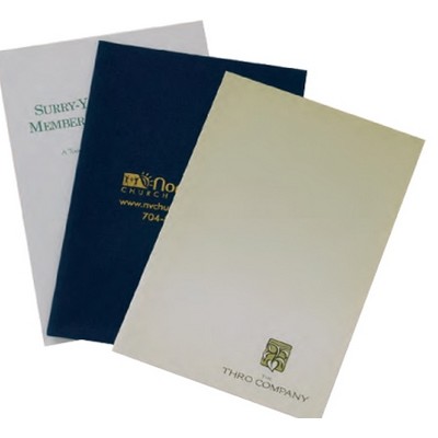 Junior Paper Presentation Folder w/ 3 Glued Pockets (8-1/2" x 5-1/2" Sheet Size)