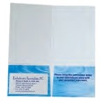 Junior Paper Presentation Folder w/ 3 Glued Pockets (8-1/2" x 3-1/2" Sheet Size)