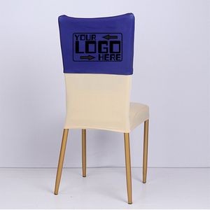 Polyester Half-wrapping Chair Back Advertising Cover