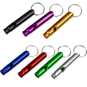 Aluminum Survival Whistles Keychain Large Size