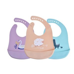 Waterproof Silicone Baby Bib With Pocket