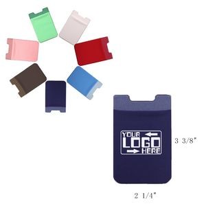 Spandex Fabric Phone Wallet/Pocket w/ One Color Print
