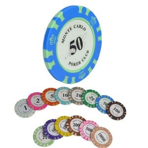 Small Clay Poker Chips with 2 Sides Custom Logo