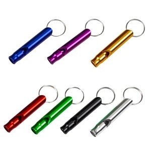 Aluminum Survival Whistles Keychain Small Size