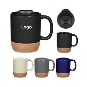 15oz Ceramic Coffee Mug with Lid