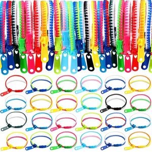 Multi-Color Zipper Bracelet