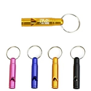 Bullet Shaped Whistle Keychain