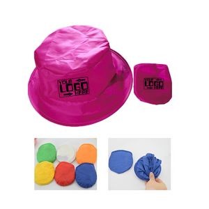 Polyester Foldable Fisherman Hat with Storage Pouch