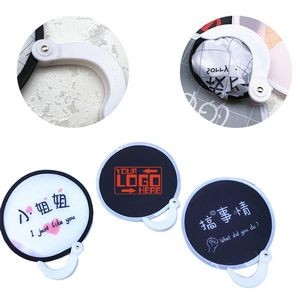 Round Polyester Foldable Hand Held Fan