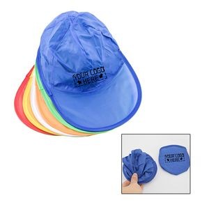 Outdoor Polyester Foldable Tennis Cap with Storage Pouch