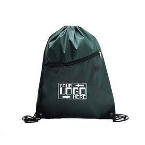 Zipper Sports Drawstring Bag