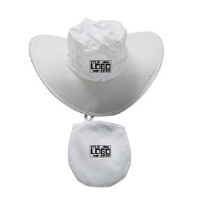 Foldable Cowboy Hat with Storage Pouch
