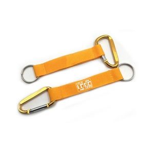 Carabiner Keychain with Polyester Strap