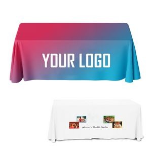 6' Printed Flat Four Sided Table Cover