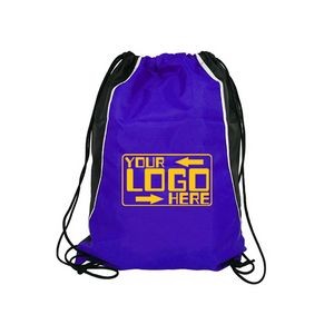 Sport Durable Drawstring/Cinch Bag with Different Color on Sides