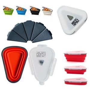 Collapsible Silicone Pizza Storage Containers
