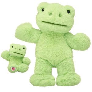 Custom Workshop Spring Green Plush Frog with Your Own Design