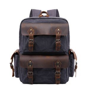 Luxury Retro Leather Travel Backpack