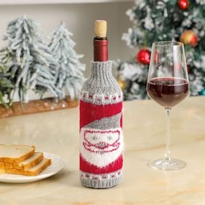 Christmas Sweater Knitted Wine Bottle Cover