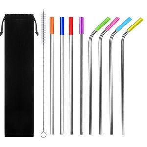 Stainless Steel Straws Kit Set