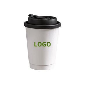 12oz Disposable Coffee Cups with Lids
