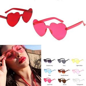 Love Sunglasses Valentine's Day Red Peach Heart Glasses