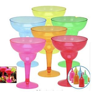 8 Oz Plastic Margarita Glasses Cups
