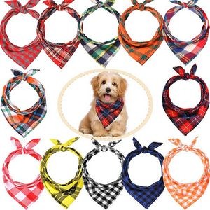 Large Solid Full Color Dog Triangle Bandanna