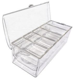 Ice Chilled 5 Compartment Condiment Server Caddy