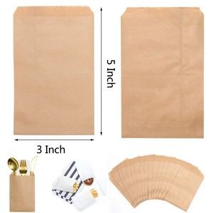3 x 5 Inches Bakery Natural Kraft Paper Bags