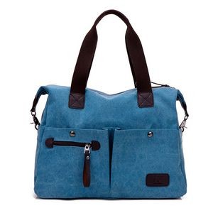Fashion Blue Canvas Handbags