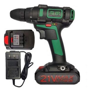 21V Cordless Drill with Batteries and Charger
