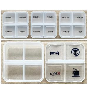 4 Compartment Travel Medication Carry case Container