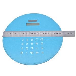 Solar powered 8 digital calculator with mouse pad