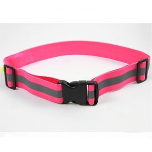 Outdoor sports elastic reflective safety belt sash band