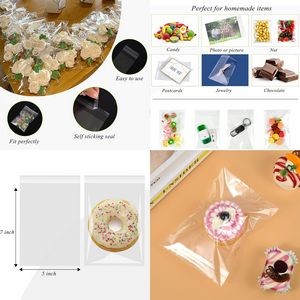 100 Pack Cellophane Treat Bags