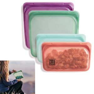 4-Pack Silicone Reusable Storage Bag