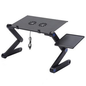 Adjustable Laptop Stand with Cooling Fan And Mouse Pad
