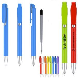 Plastic Simple Push Ballpoint Pen