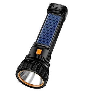 Portable Outdoor Solar Rechargeable Flashlight