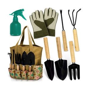 8 Piece Gardening Kit With Storage Organizer