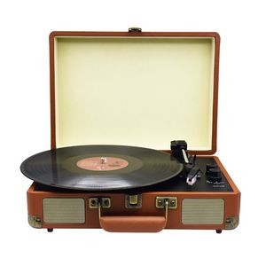 Portable Bluetooth Suitcase Speaker Record Player