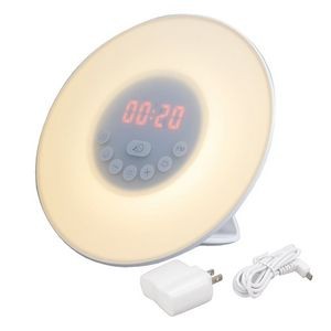 Bedside Table Light Wake Up Radio Alarm Clock