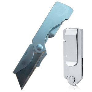 Folding Pocket Utility Knife with Belt Clip