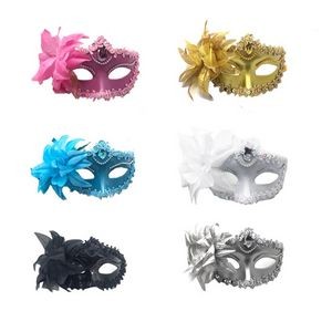 Women Mardi Gras Gold Masquerade Masks