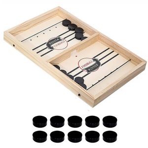 Adult's style wooden Sling Puck Board Game foosball game