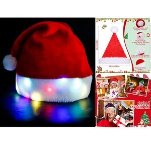 LED Christmas Plush Hat
