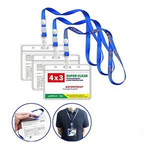 Portable CDC Covid Vaccination Card Holder With Lanyard